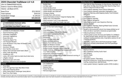 2025 Chevrolet Trailblazer FWD LS