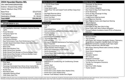 2024 Hyundai ELANTRA SEL