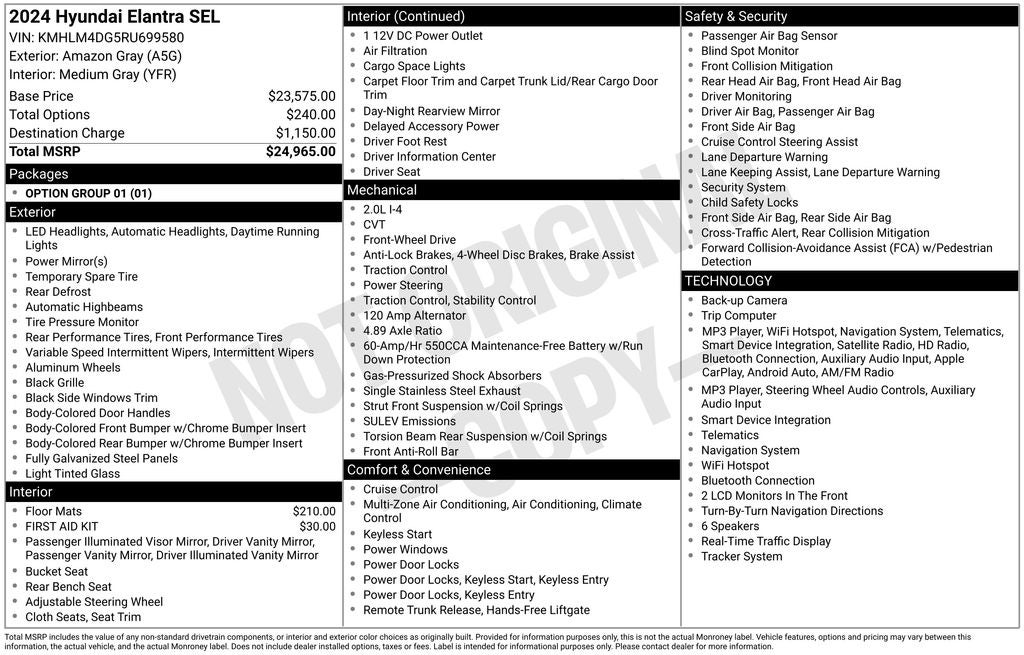 2024 Hyundai ELANTRA SEL