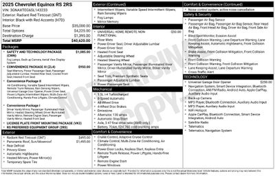 2025 Chevrolet Equinox RS