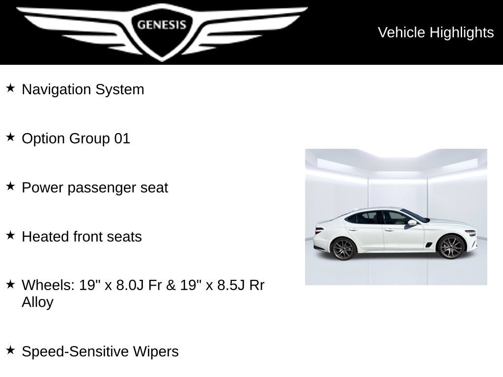 2025 Genesis G70 2.5T