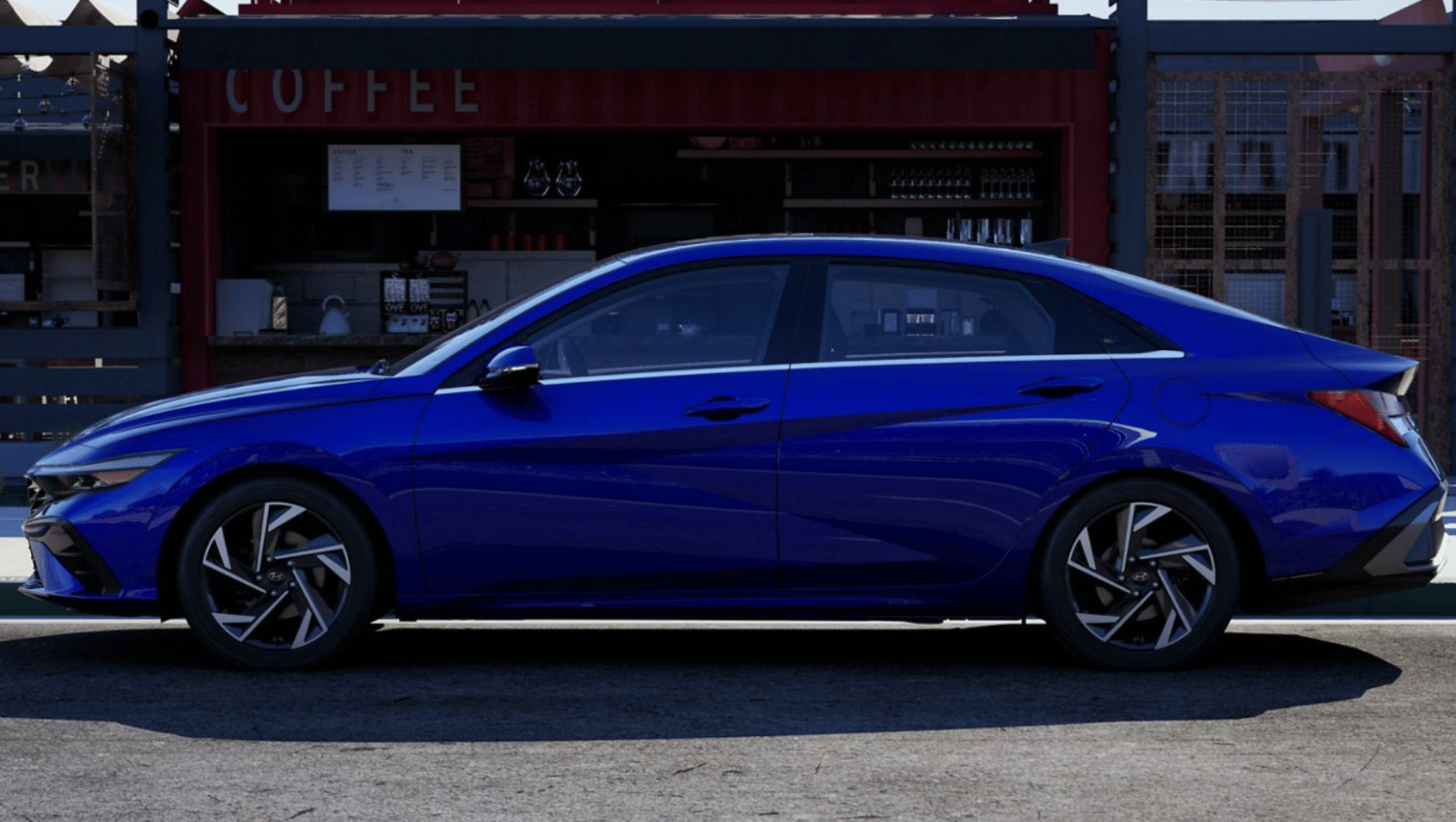 Side View of the 2025 Hyundai Elantra Hybrid