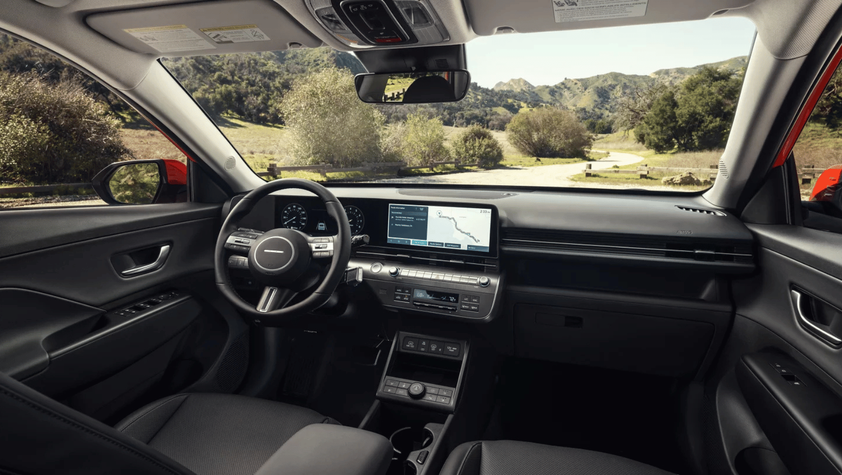 Interior View of the 2025 Hyundai Kona Electric