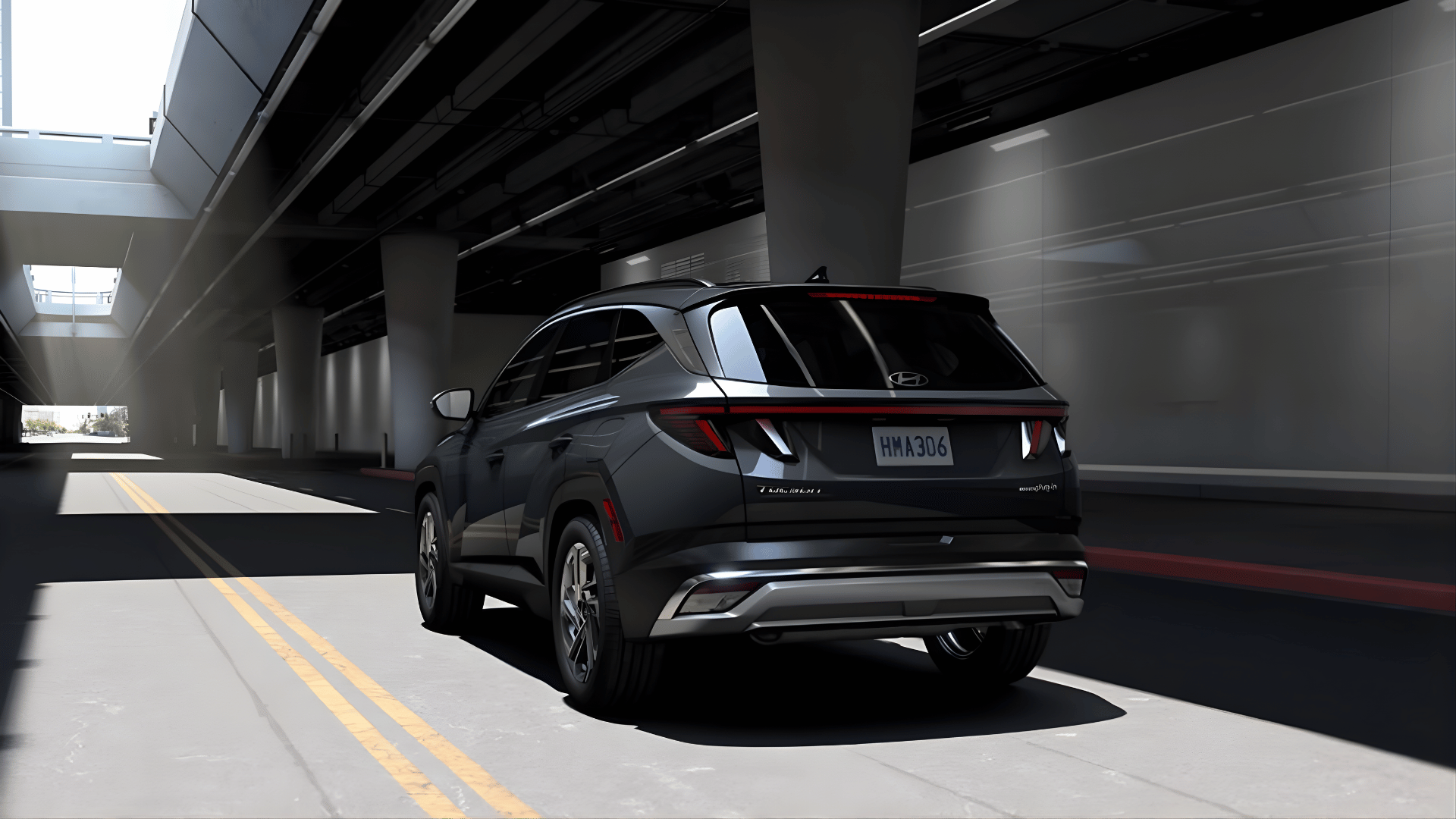 Back view of 2026 Hyundai Tucson Plug-in Hybrid in Conway, AR